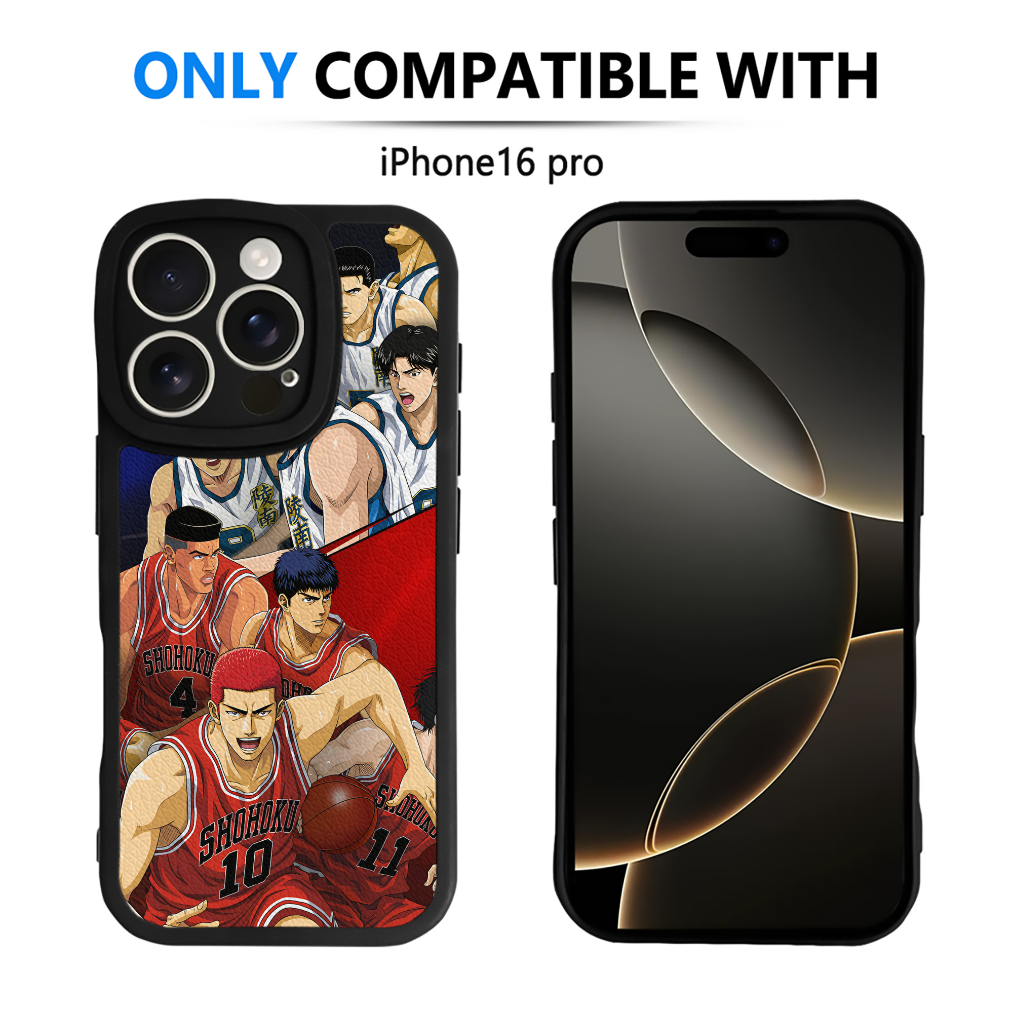 （画像用） SLAM DUNK／スラムダンク 【iPhone 16シリーズ対応】シリコンスマホケース（レザー調） 材質：シリコン